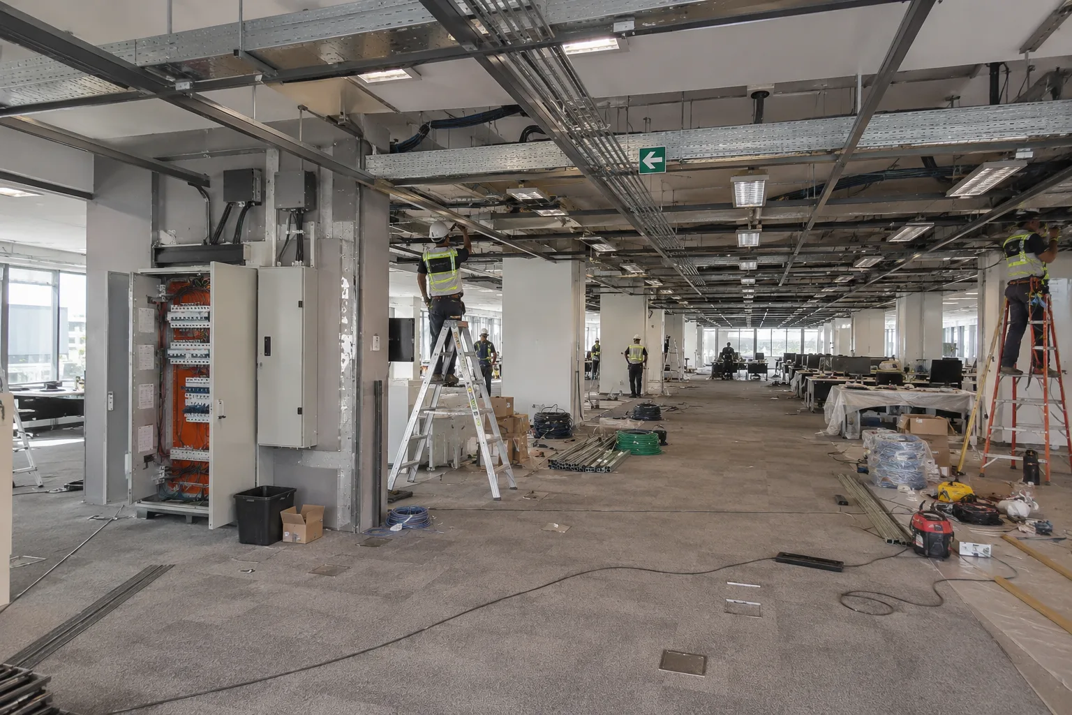 Retrofit elétrico em operação comercial Retrofit elétrico corporativo executado pela Godoy Engenharia em operação comercial